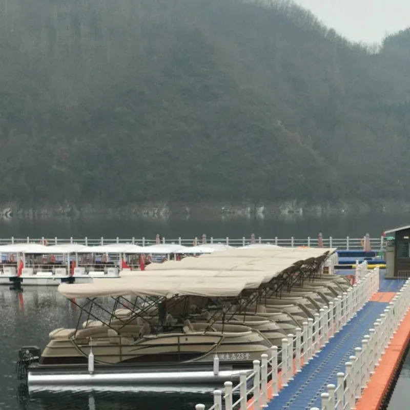 Fiberglass lan prau pontoon aluminium